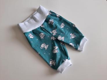 Babyhösli Elefanten Grün-Weiss